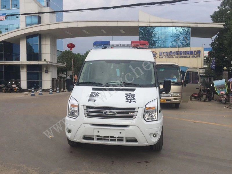 福特新世代V348長(zhǎng)軸中頂客運(yùn)版15人座囚車(chē)
