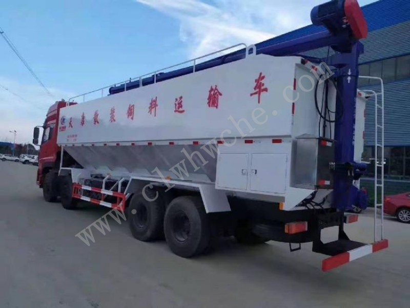 東風(fēng)天龍前四后八40方散裝飼料運(yùn)輸車 價格  報(bào)價 廠家 