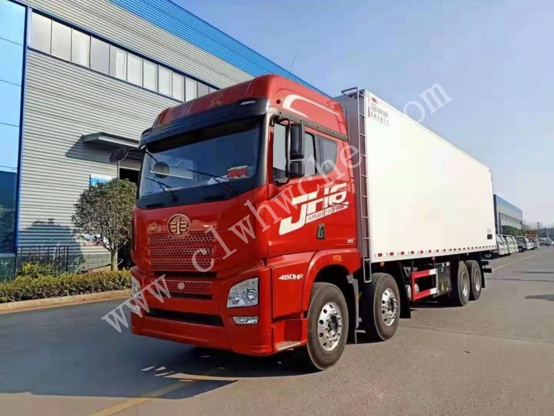 解放J6H前四后八9.4米豬肉冷藏車(chē) 冷藏車(chē)價(jià)格 冷藏車(chē)廠(chǎng)家報(bào)價(jià)
